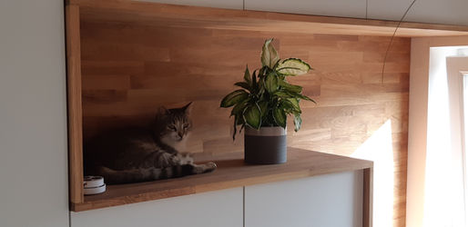 Inclinaison et placard, réalisation ...