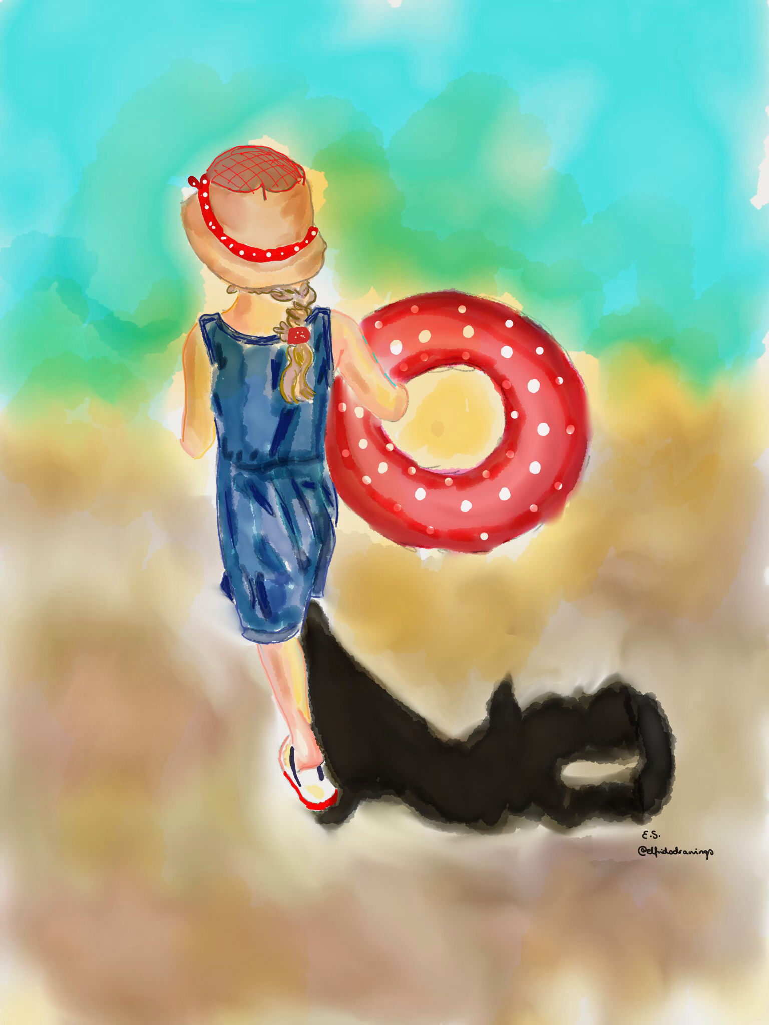 Fine Art Print "Beachgirl"