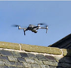 A drone survey over a building