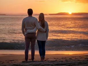 couple on beach