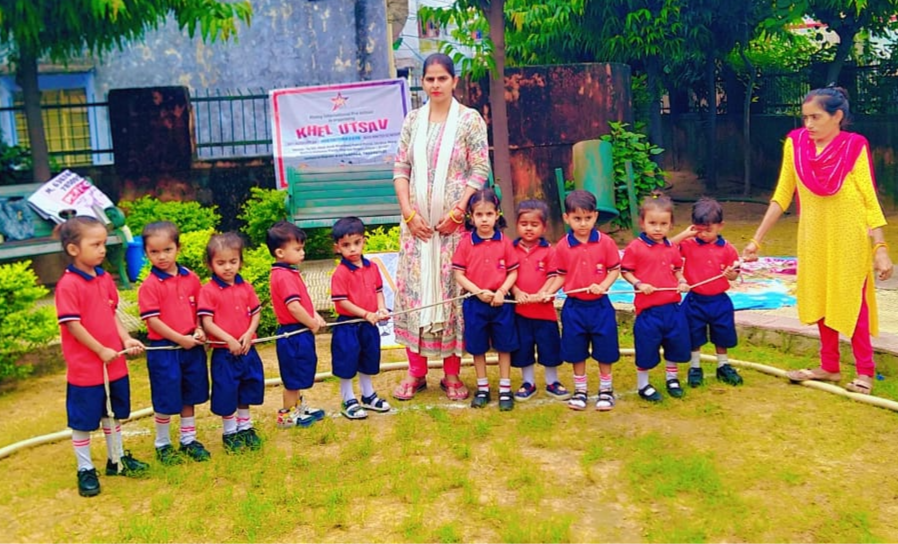 Kids Playing in group