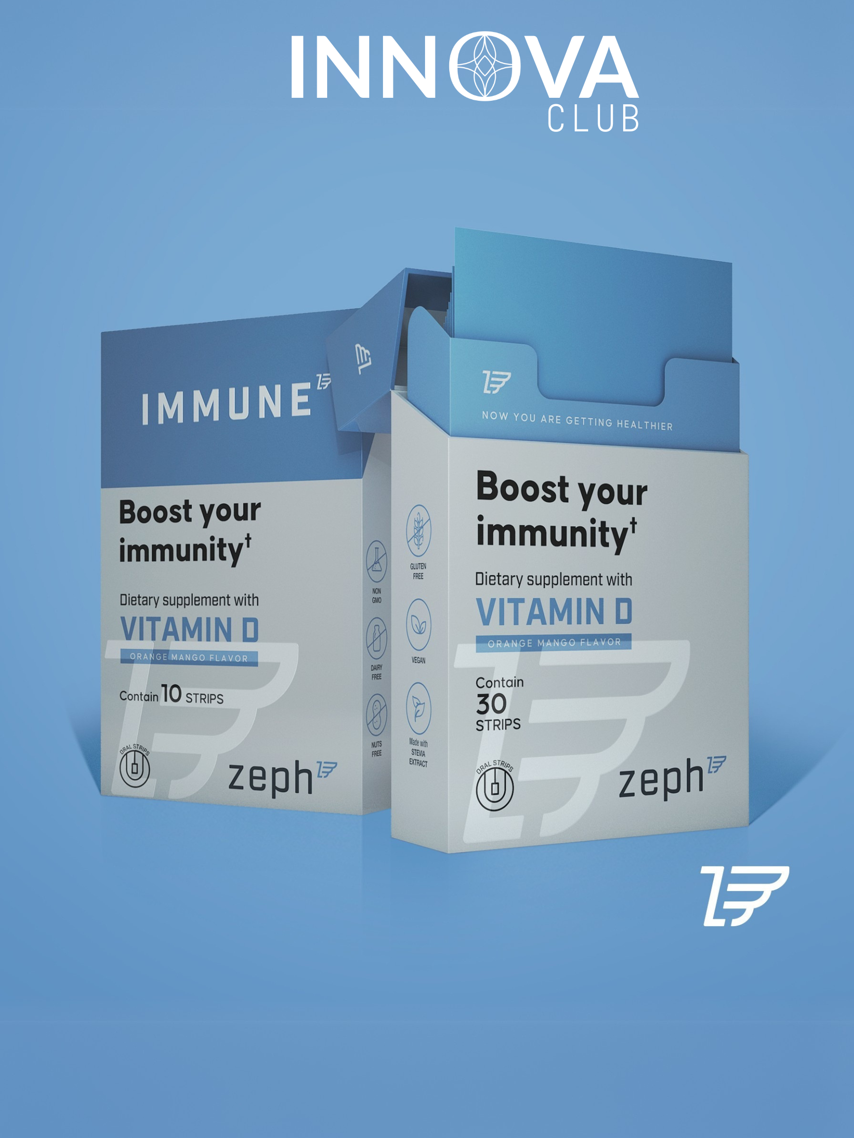 ZEPH Tiras Imunológicas – Suporte Avançado para Imunidade e Saúde Digestiva