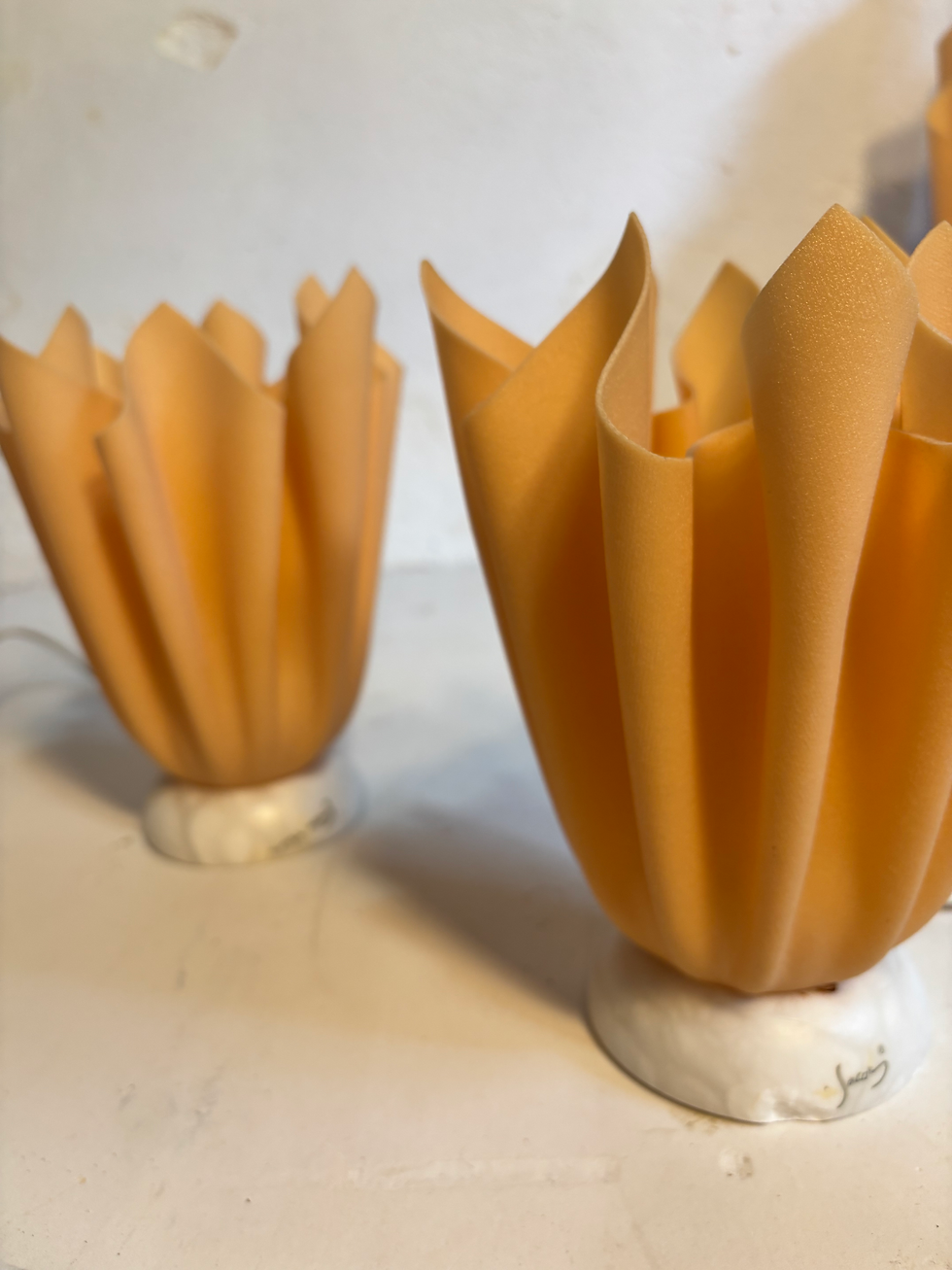 Thumbnail: Deux lampes Georgia Jacob modèle Coqueluche