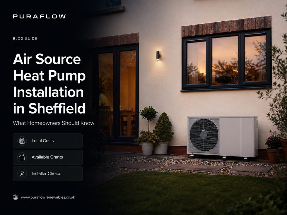 Air Source Heat Pump Installation in Sheffield: Costs, Grants and Choosing an Installer