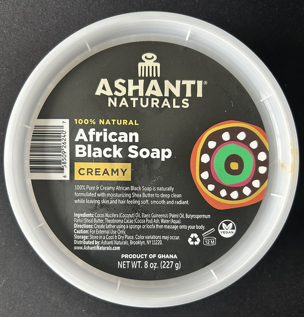 Creamy African Black Soap