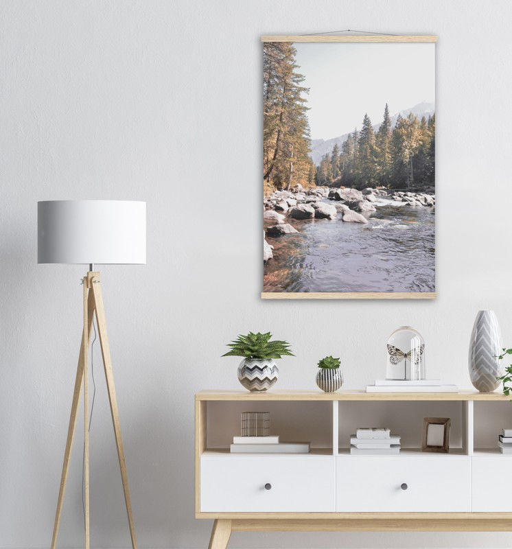 Thumbnail: Icicle Canyon - Premium Matte Paper Poster & Hanger