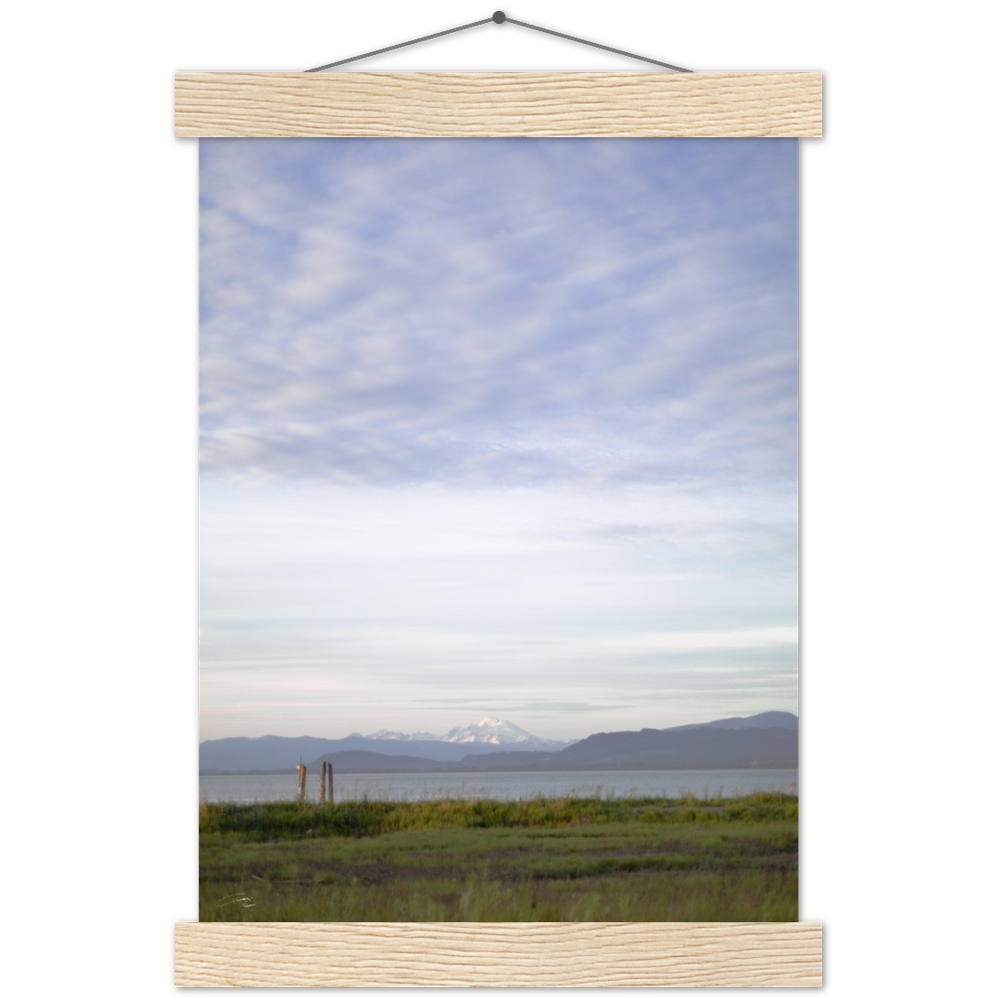 Mt. Baker from the Valley - Premium Matte Paper Poster & Hanger