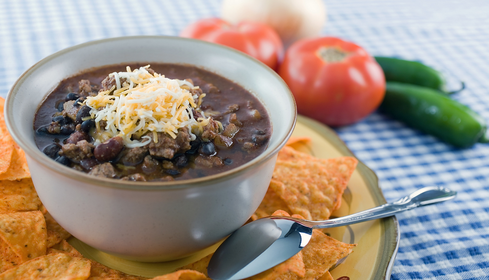 bowl of black bean chili