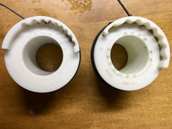 Left: Frischi's original 9s (prototype?) - Right: standard 8s