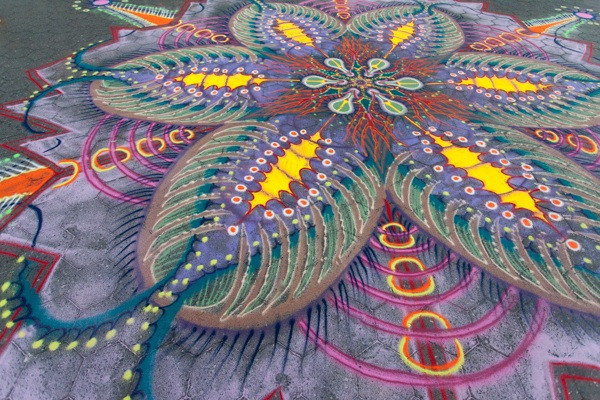 Sand painting and photo by Joe Mangrum