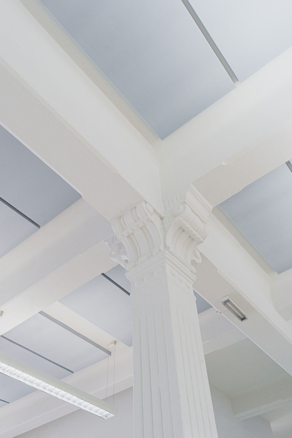 Detailaufnahme der Decke, künstlerisch gestalterische Aufnahme.