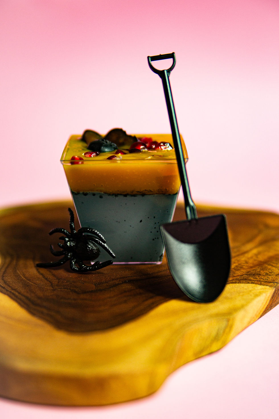 Panna cotta z musem mango Halloween (10szt)