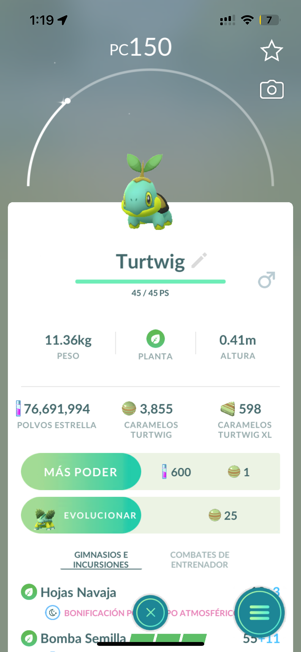 Turtwig x Intercambio/ Lote 1