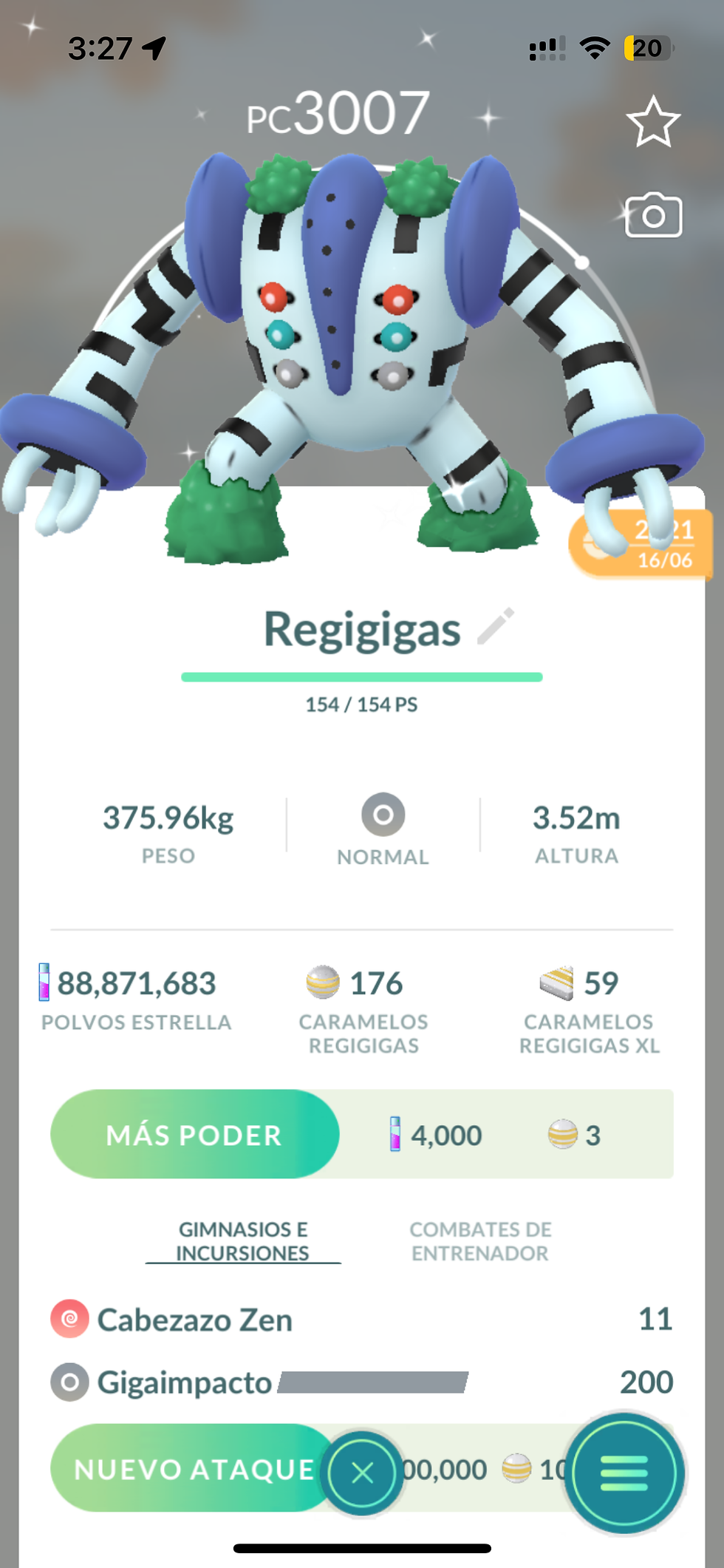 Regigigad Shiny x Intercambio / Lote 2