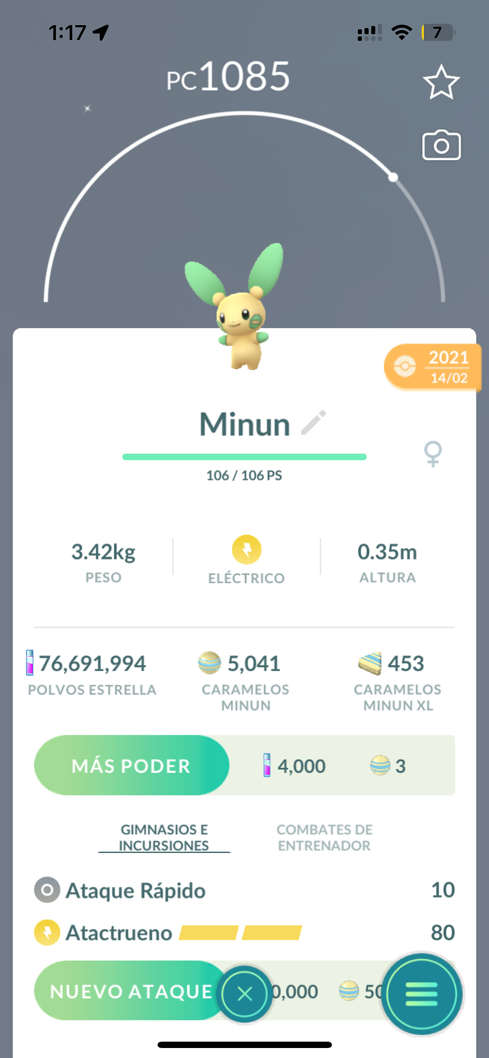 Minun x Intercambio/ Lote 1