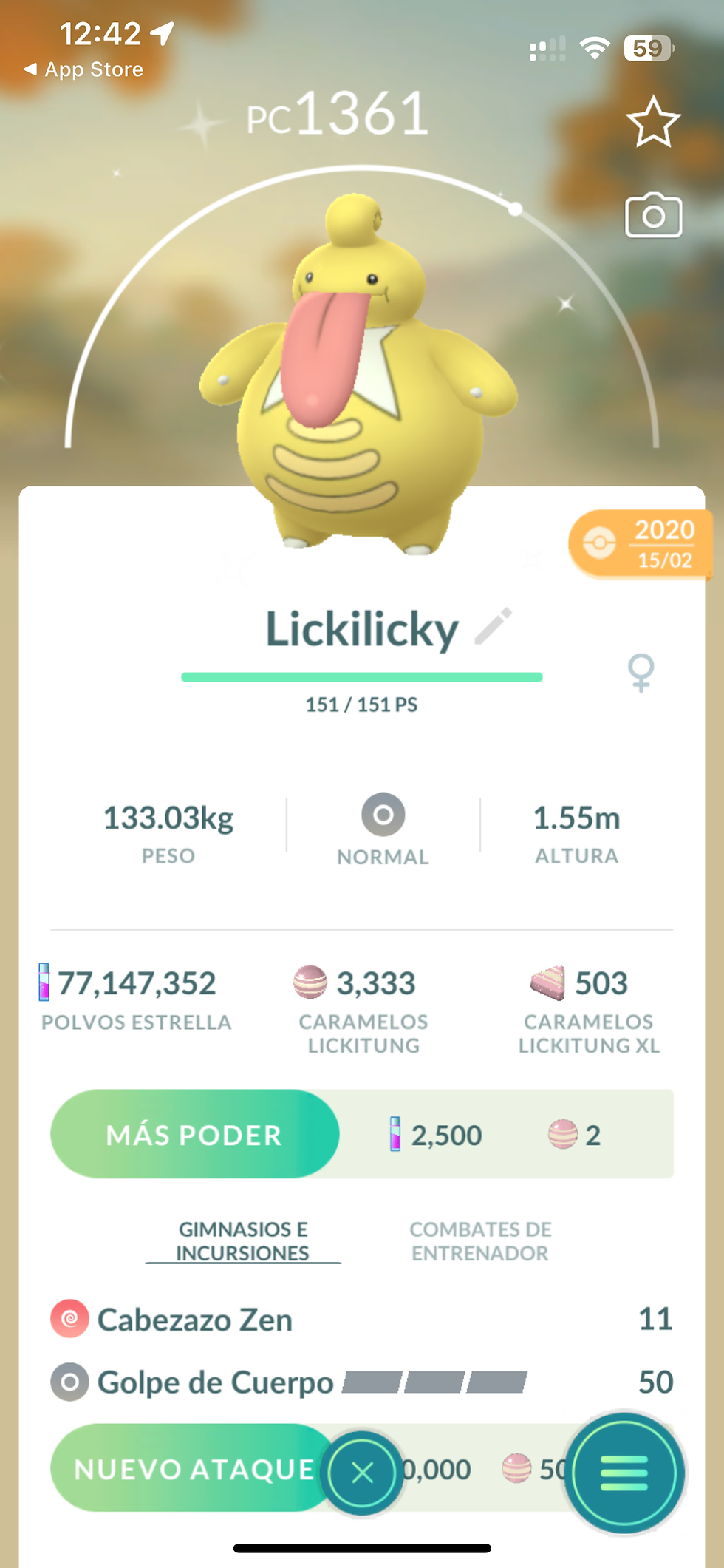 Lickilicky Shiny x Intercambio + ataque especial/ Lote 1