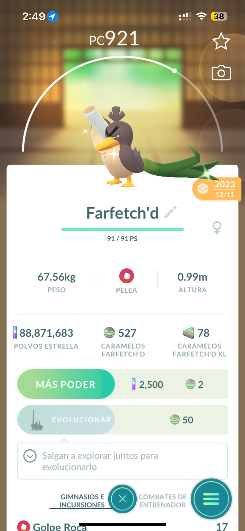 Farfetch Galar Shiny x Intercambio / Lote 2