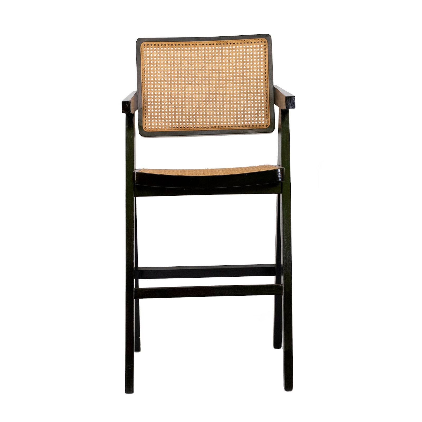 Teak Bar Chair 3 (Black)