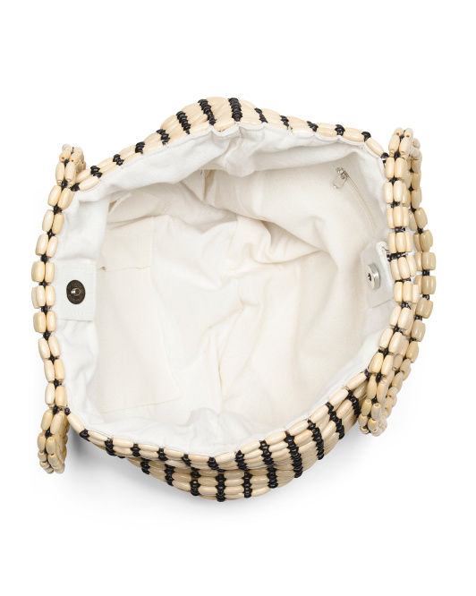 Thumbnail: Handmade Wooden Bead Bag