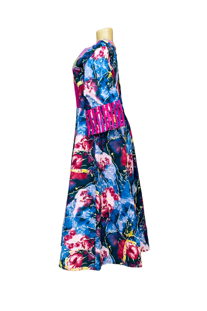 Thumbnail: Multicolor Batik Maxi Dress