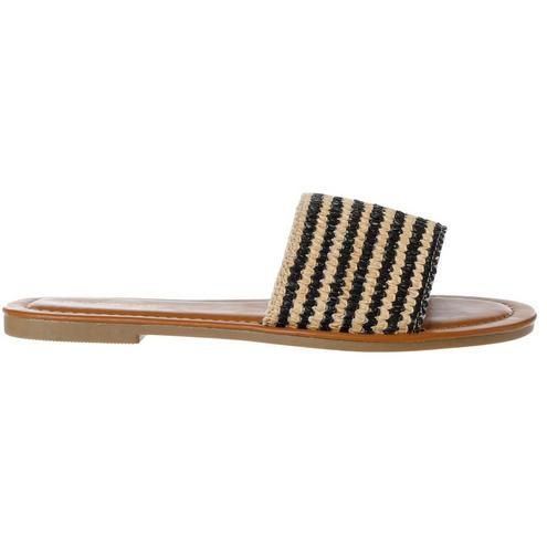 Miniature : Woven Band Slide Sandals - Black Multi - size 9
