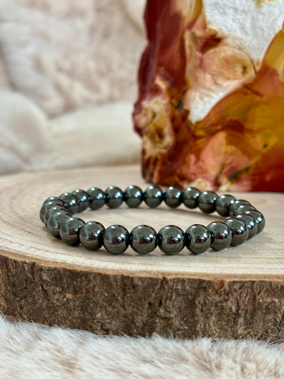 Hematiet kristallen armband