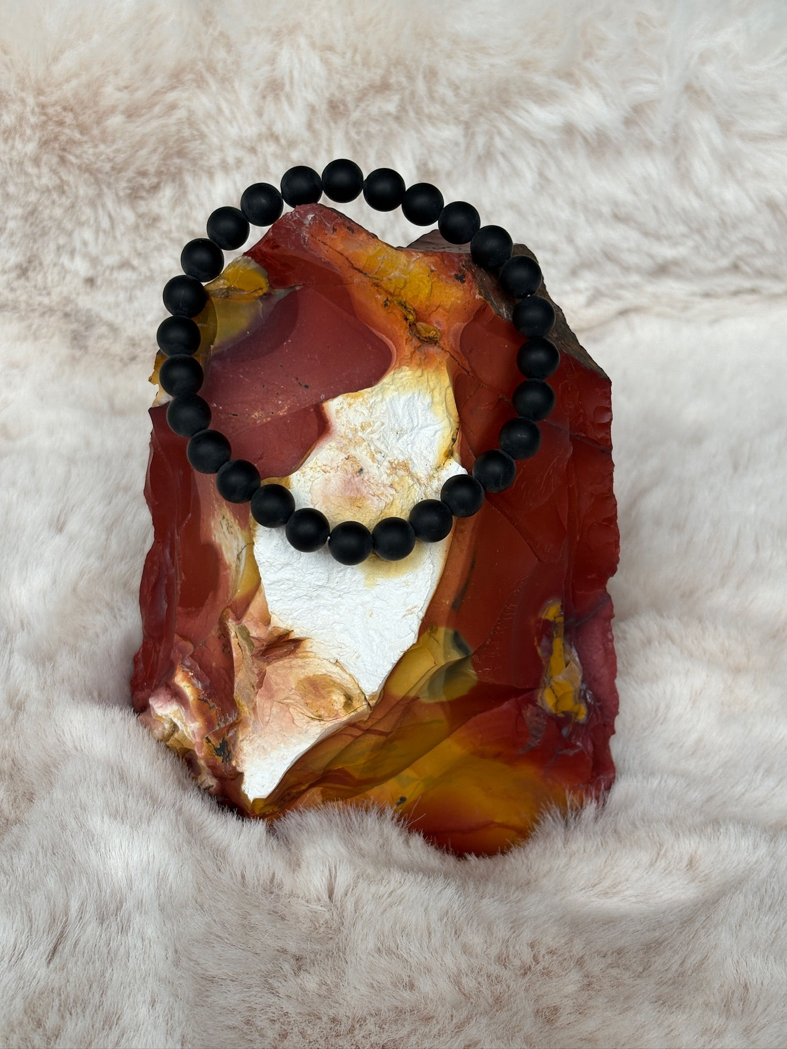 Lava kristallen armband