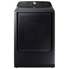 Samsung 7.4CF Electric Dryer w/Steam Sanitize+ in Brushed Black