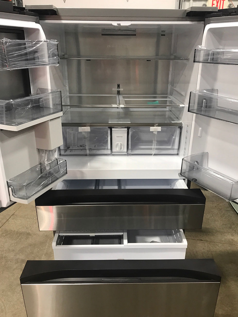 Thumbnail: Samsung Bespoke 29CF Stainless Refrigerator w/Beverage Center