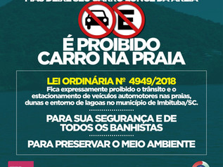 Estacionar o carro na praia pode gerar multa de R$ 195,23
