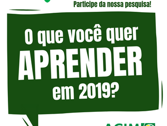 O que você gostaria de aprender em 2019?