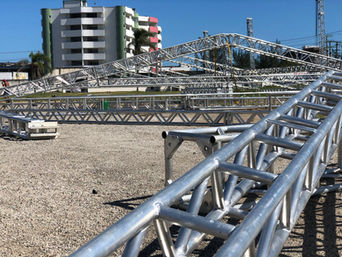 Festival Nacional do Camarão: estrutura do evento já está sendo montada