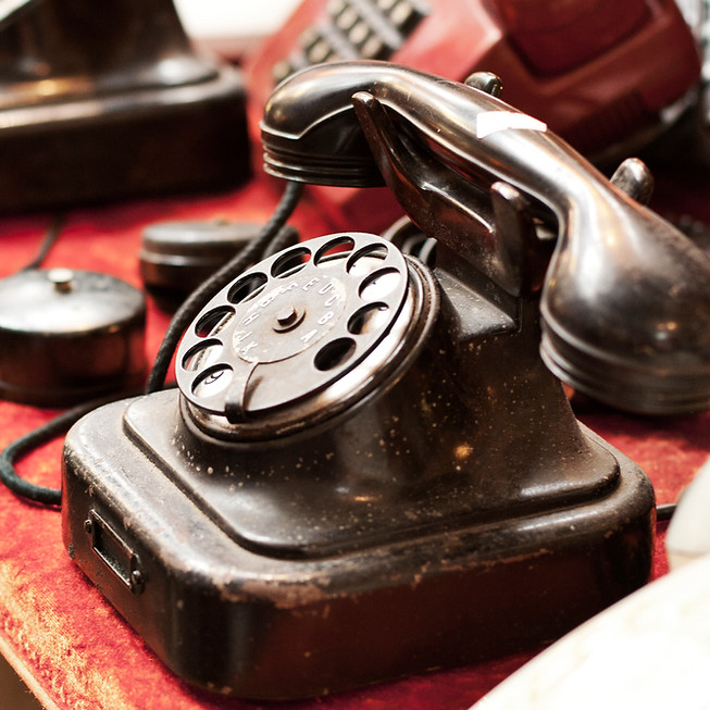 Vintage Telephones Display