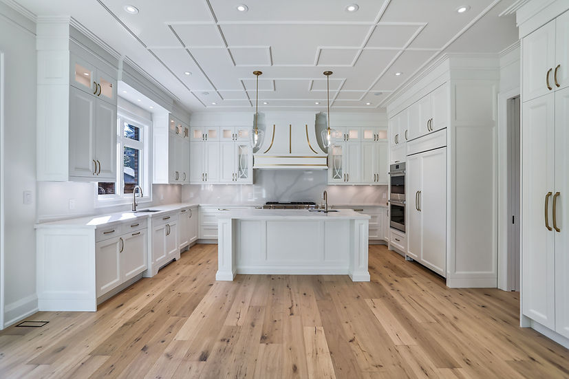 Custom white kitchen