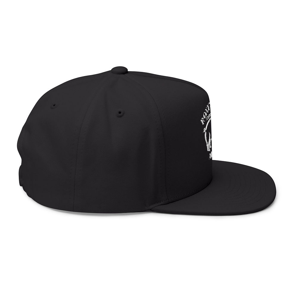 Thumbnail: Embroidered Flat Bill Cap - Alvin Design