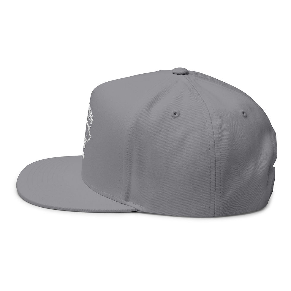 Thumbnail: Embroidered Flat Bill Cap - Alvin Design