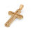 Thumbnail: 14k Yellow Gold and Cubic Zirconia Crucifix Charm