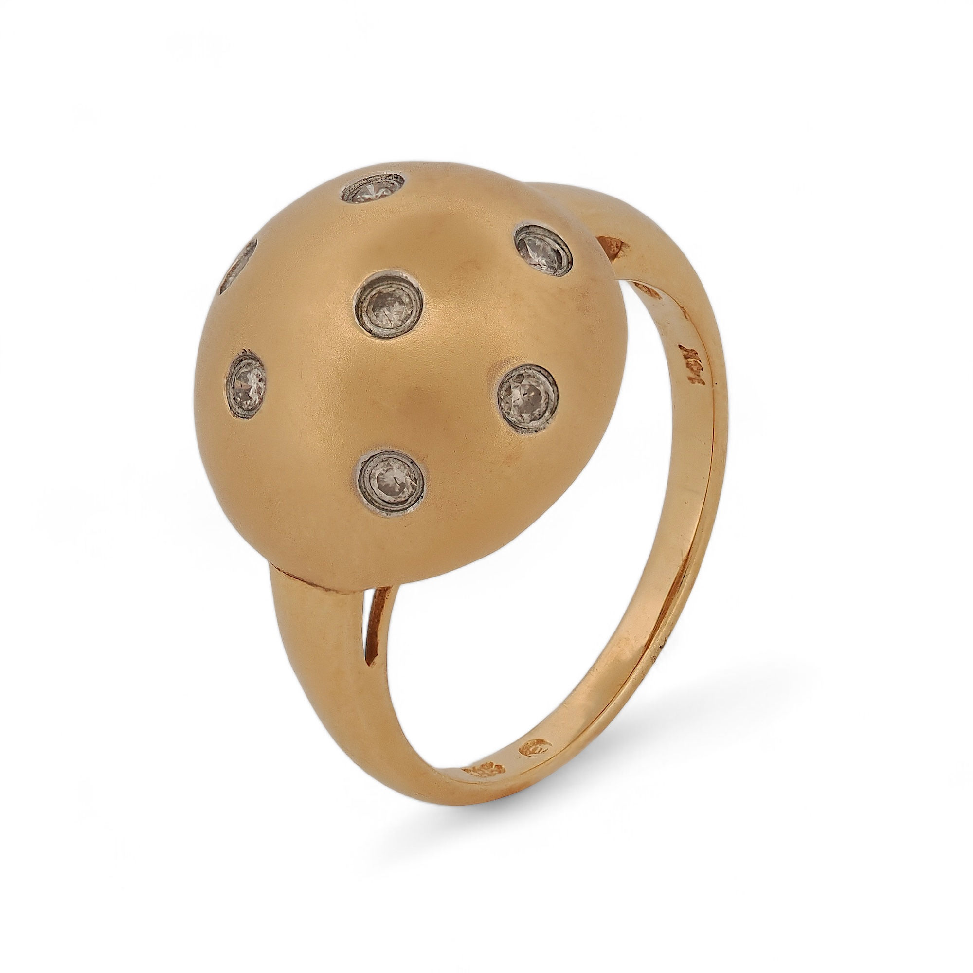 Diamond-Yellow Gold 14K Fashion Ring