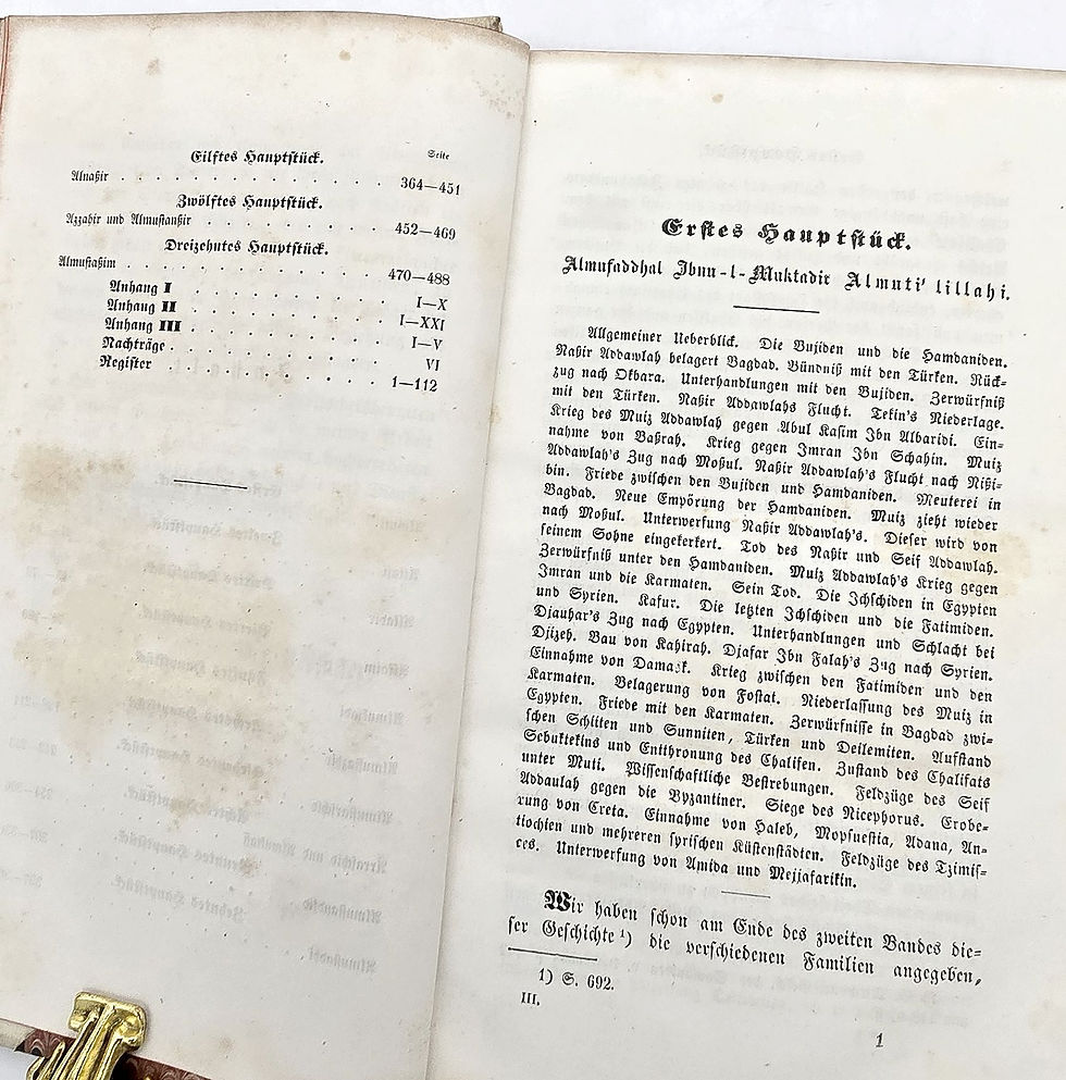 Miniaturbild: EA 1846 - Weil: Geschichte der Chalifen