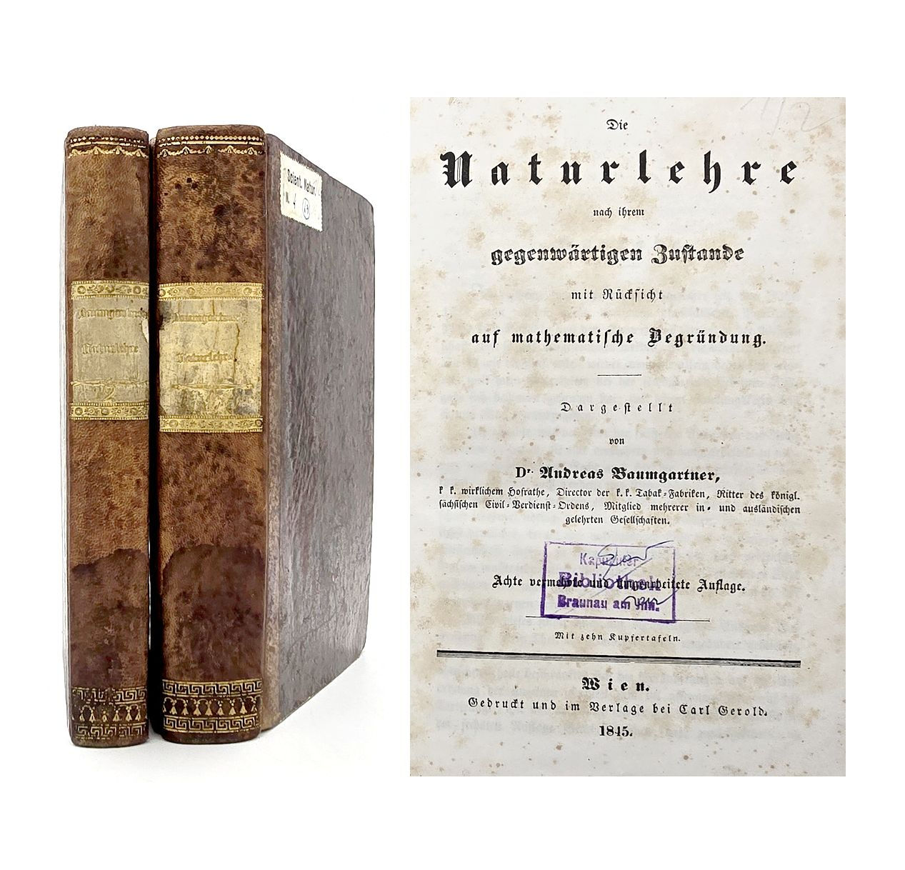 1845 – Baumgartner: Die Naturlehre nach ihrem gegenwärtigen Zustande