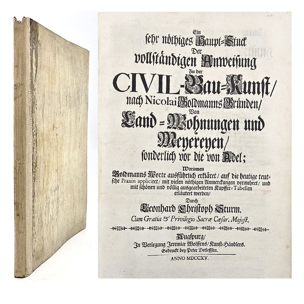 EA 1715 – Sturm: Zwei Werke zur Civil-Bau-Kunst