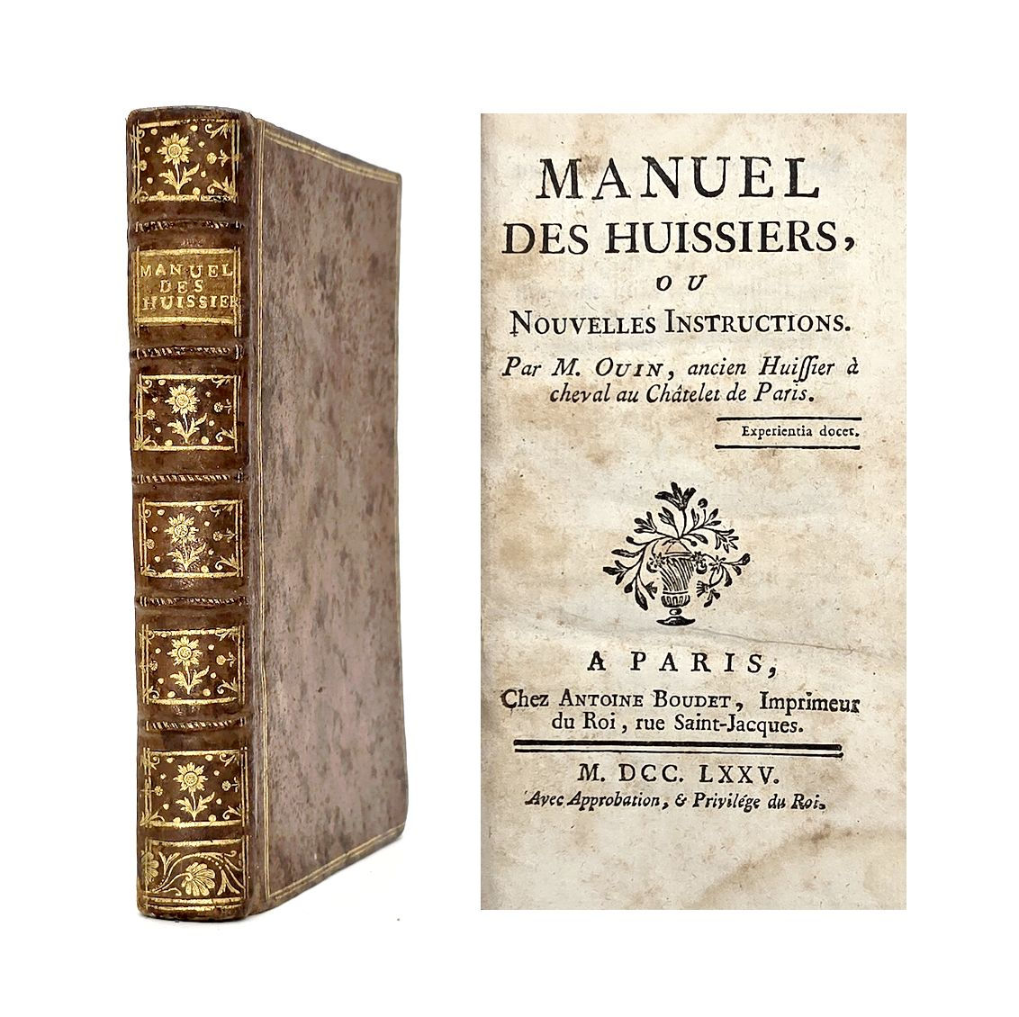 EA 1775 – Ouin: Manuel des Huissiers