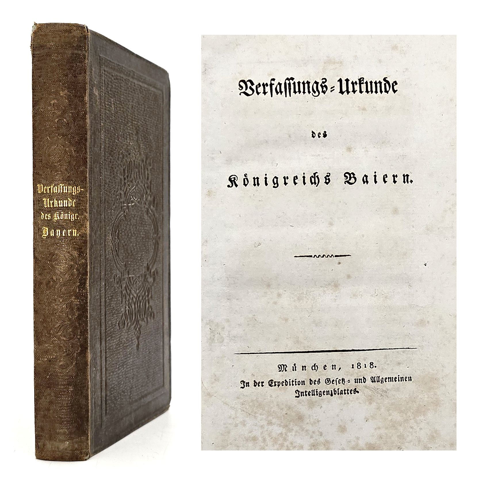 EA 1818 – Verfassungs-Urkunde des Königreichs Baiern