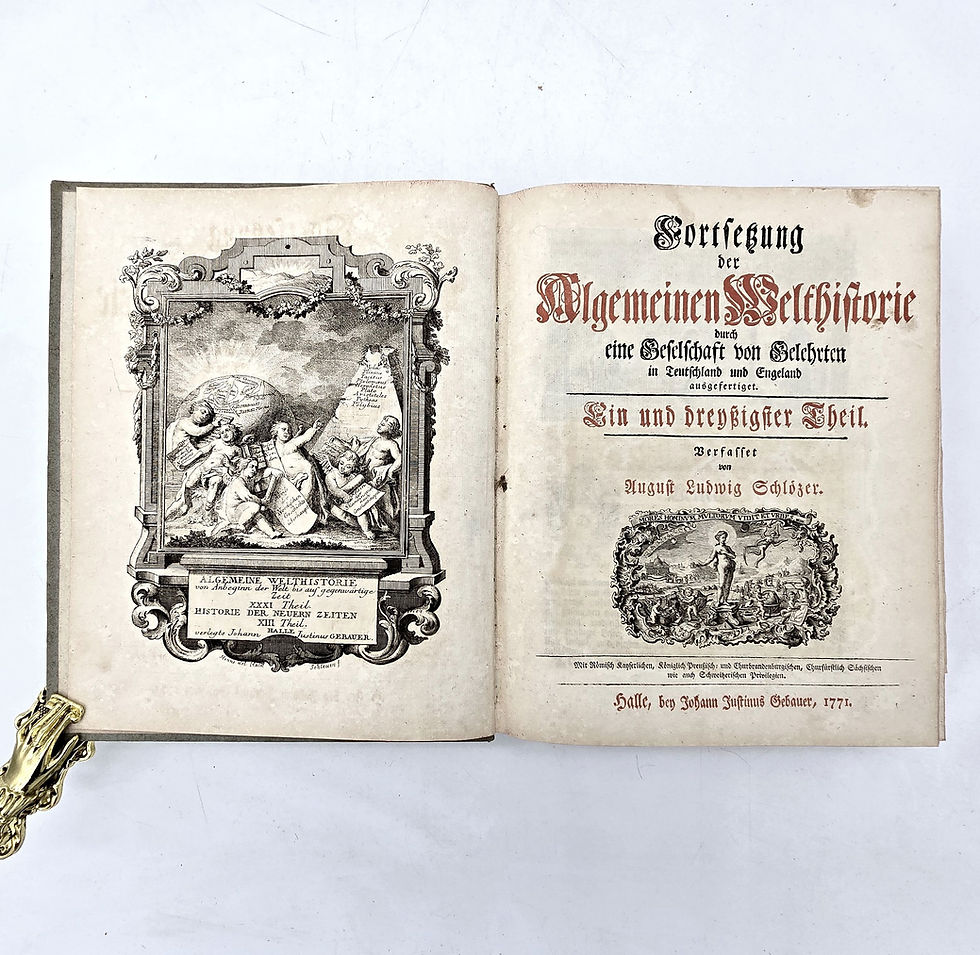 Miniaturbild: EA 1771 - Schlözer: Fortsetzung der Algemeinen Welthistorie, 31. Theil