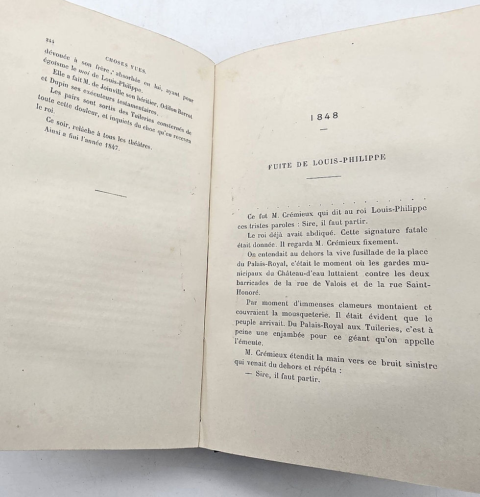 Miniaturbild: 1887 – Victor Hugo: Choses vues