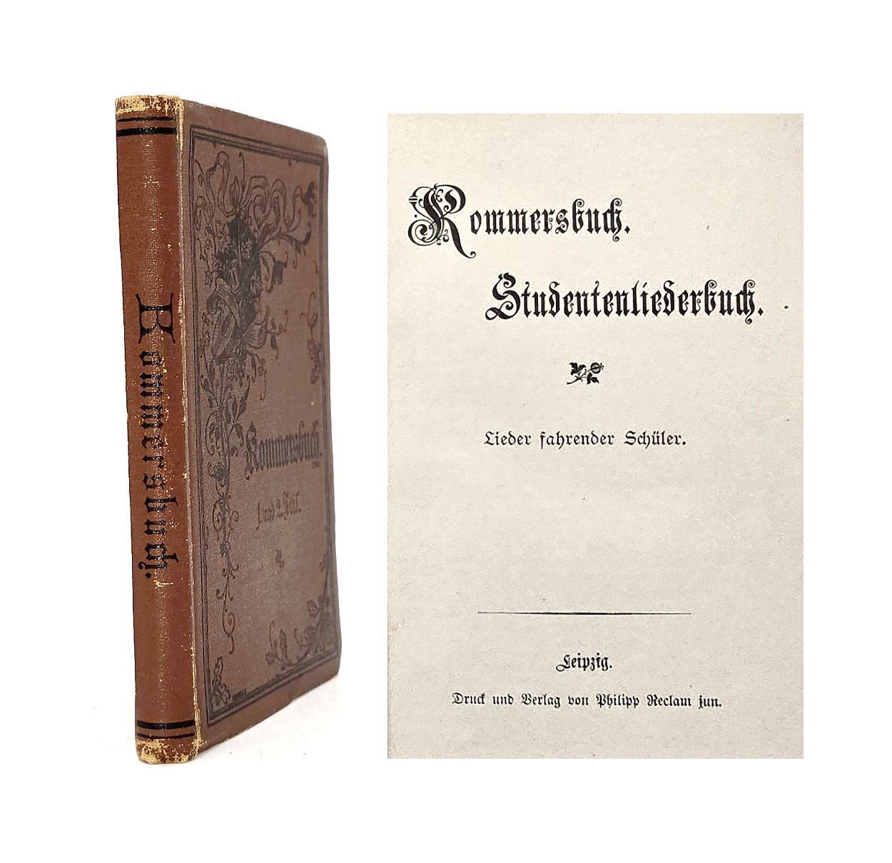 EA 1891 – Kommersbuch. Studentenliederbuch