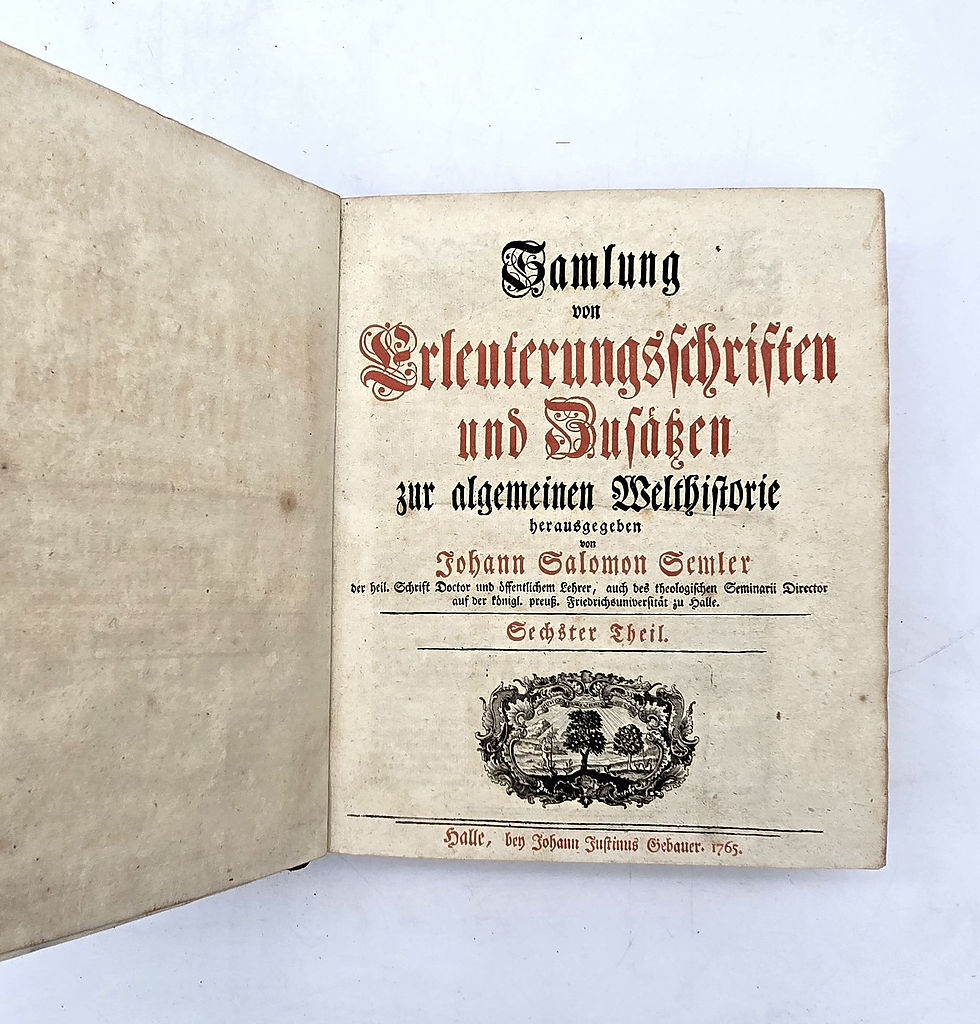 Miniaturbild: EA 1765 - Semler: Samlung von Erleuterungsschriften und Zusätzen, 6. Theil