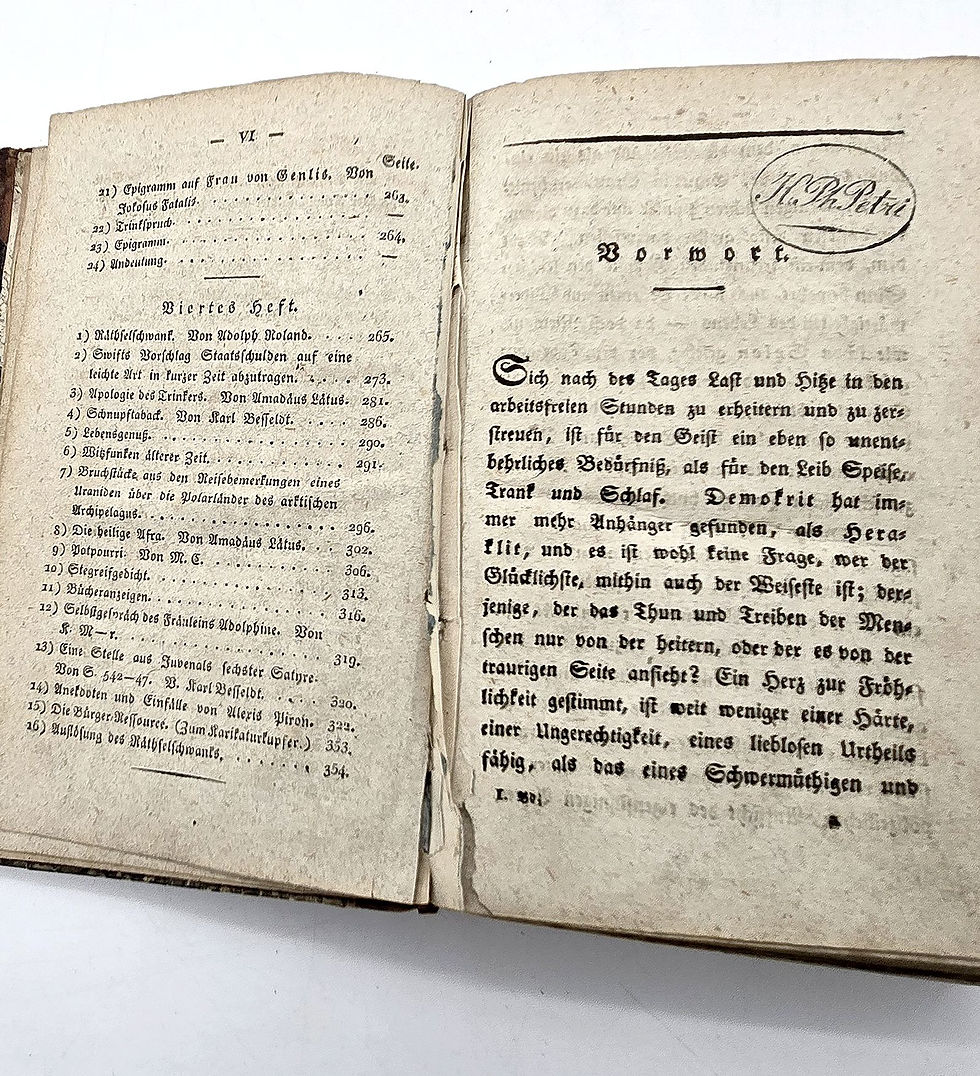 Miniaturbild: EA 1822 – Petri: Neues Museum des Witzes, der Laune und der Satyre