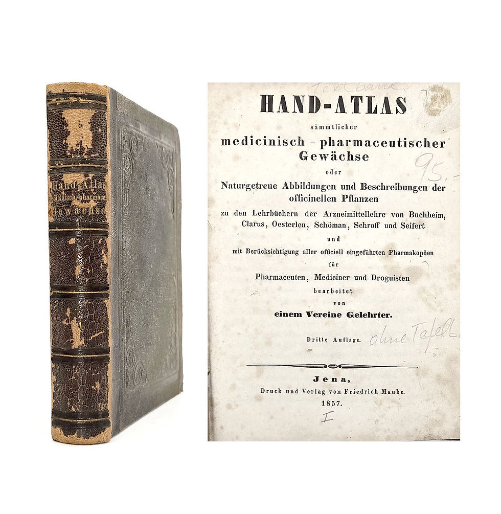 1857 – Hand-Atlas sämtlicher medicinisch-pharmaceutischer Gewächse
