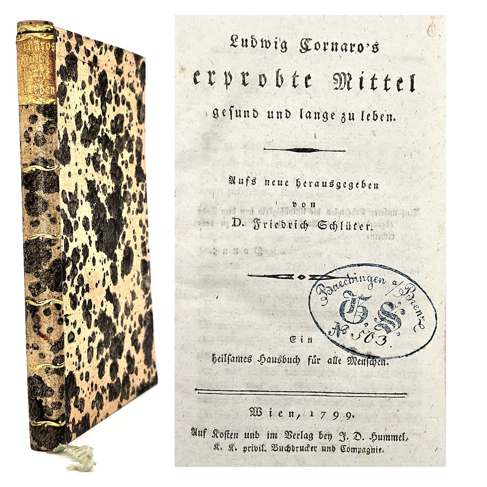 1799 – Cornaro: Erprobte Mittel, gesund und lange zu leben